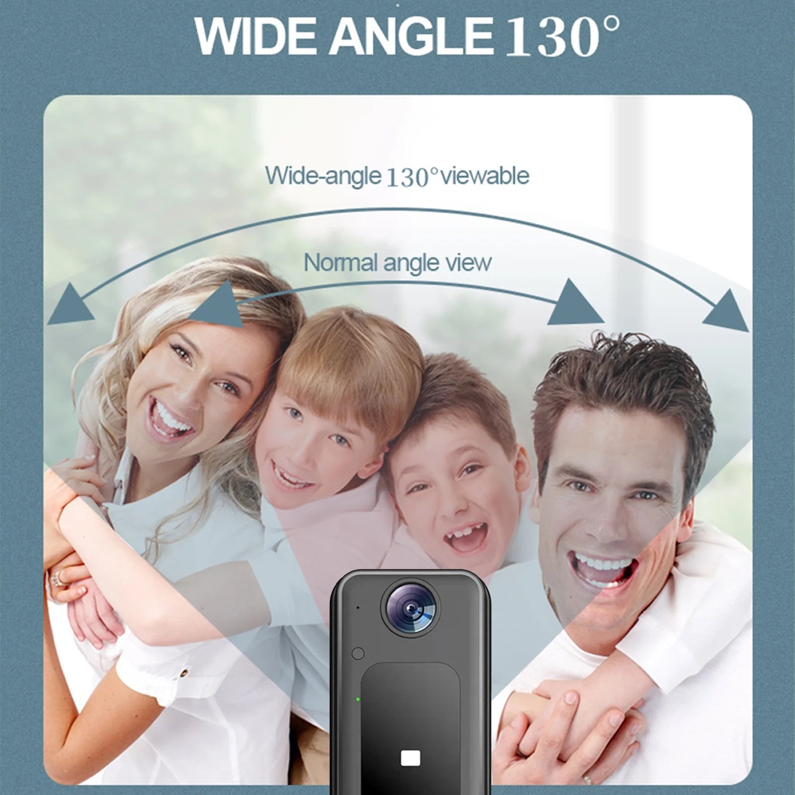 Doorbell Camera Wireless with Chime, Video Doorbell,Smart Wireless Remote Video Doorbell Intelligent Visual Doorbell Home Intercom HD Night Vision Wifi Rechargeable Security Door Doorbell